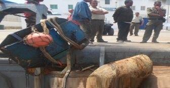 Mahdia : un obus militaire de 450 kg au filet des pêcheurs
