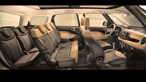 L'intérieur de la Fiat 500L Living