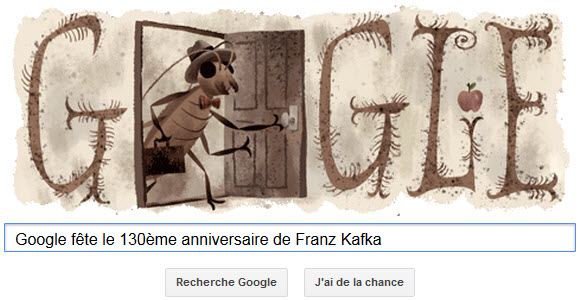 Google Doodle - Franz Kafka