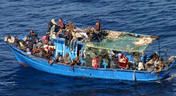 Immigrés de Libye vers l'Italie