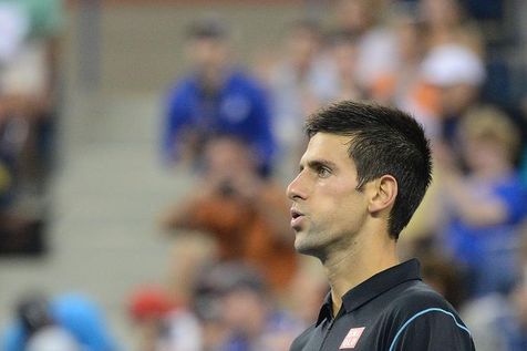 Novak Djokovic à l'US Open, le 1er septembre 2013 à New York (Photo Emmanuel Dunand. AFP)