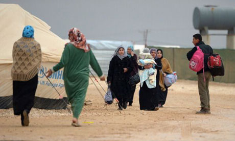 Le camp de réfugiés de Za'atari, en Jordanie.  