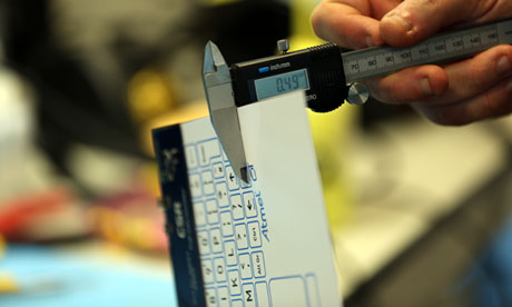 Le plus mince clavier du monde, qui a été dévoilé par  RSE à l'événement l'électronique grand public IFA de Berlin.