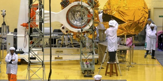 La fusée qui emmène le satellite Mars Orbiter, aussi surnommé Mangalyaan, doit décoller mardi 5 novembre