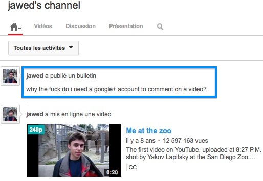 Pour commenter sur YouTube, il faut désormais disposer d’un compte Google+