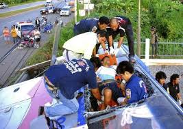 Accident de bus en Thaïlande