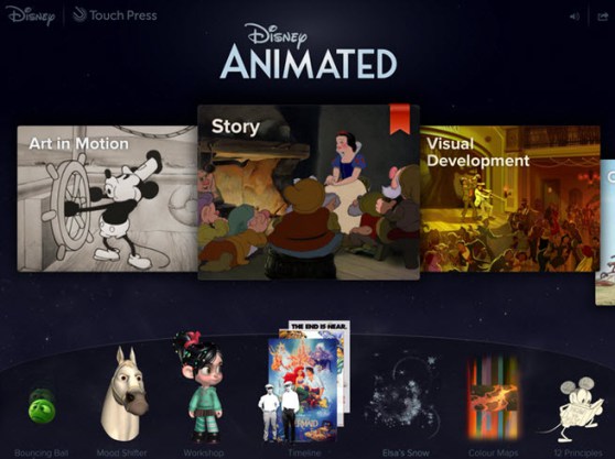 Disney Animated est l'application iPad de l'année d'Apple