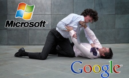 Microsoft contre-attaque Google en l'imitant