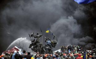 une partie de l'Ukraine réduit en cendre