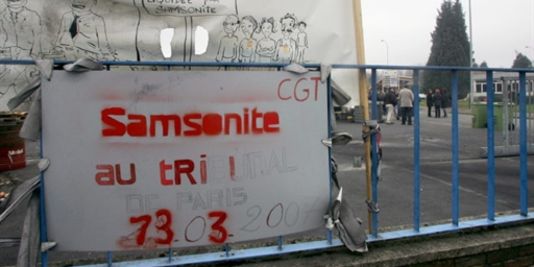 En 2007, des ex-salariés de Samsonite ont occupé leur usine de Hénin-Beaumont pendant plusieurs semaines.