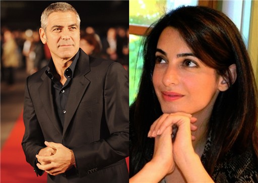 Amal Alamuddin et George Clooney