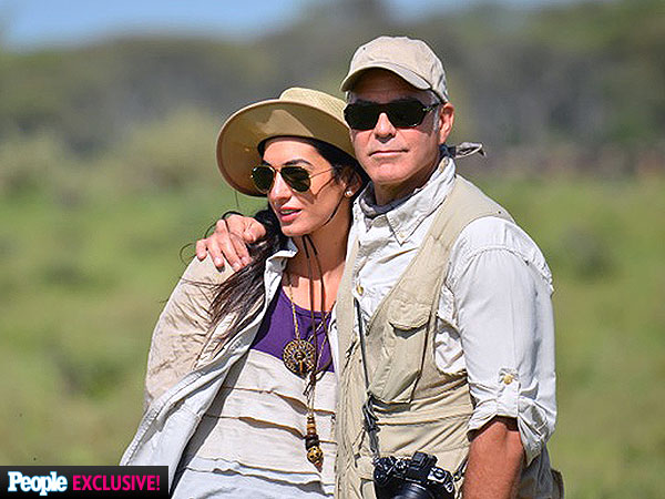 George Clooney et Amal Alamuddin en vacances