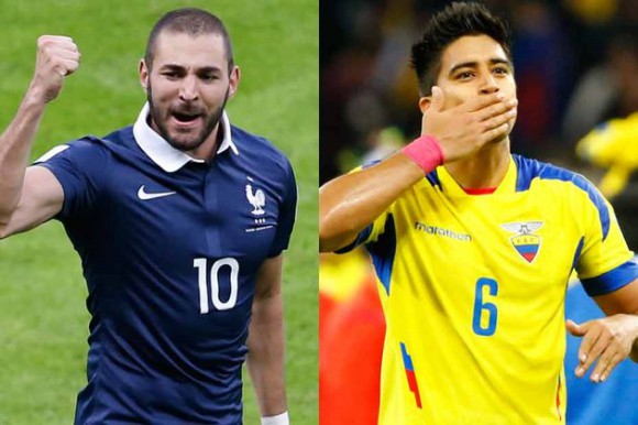 Match Equateur France en direct Tv et streaming sur Internet