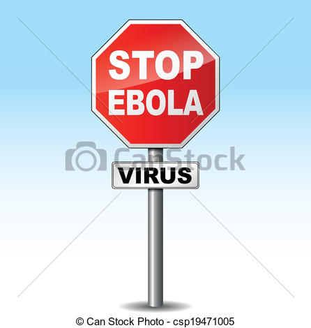 Vector ebola virus sign