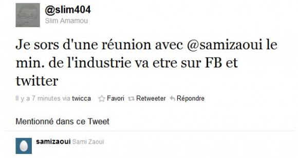 Tweet de Slim Amamou