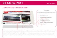 Kit Média 2011 - ©Tixup.com Kit Média 2011 - ©Tixup.com