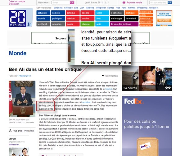 Référence sur 20minutes.fr Référence sur 20minutes.fr