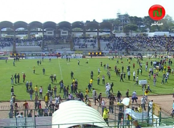Des violences lors du match du Club Africain Bizertin et le Club Sportif Sfaxien
