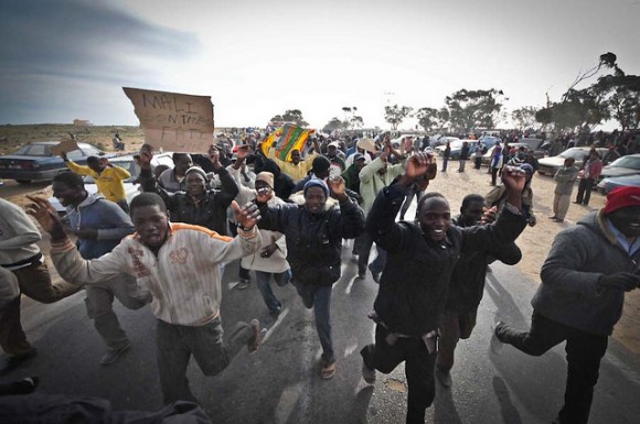 Affrontements entre des réfugiés africains et les habitants de Ben Guerdane ©CAMILLE LAMBRECQ