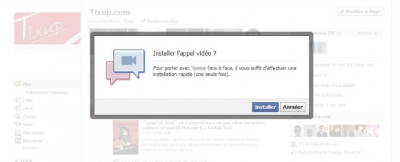 Chat audio/vidéo sur Facebook: installer le service