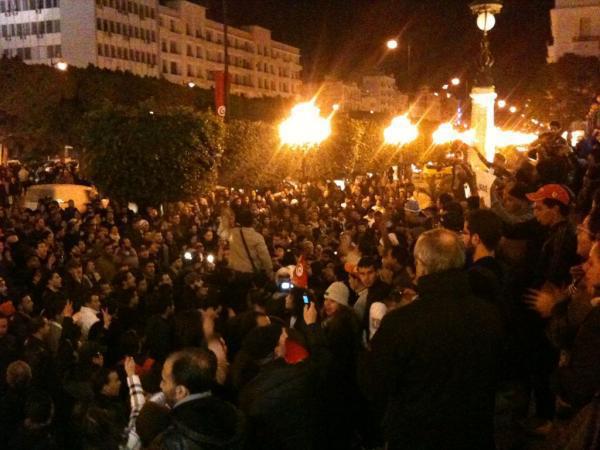 Manifestation Avenue Habib Bourguiba