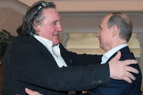 Gérard Depardieu accueil à bras ouverts par Vladimir Poutine
