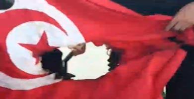 Le drapeau Tunisien brûlé à cité Ettadhamen