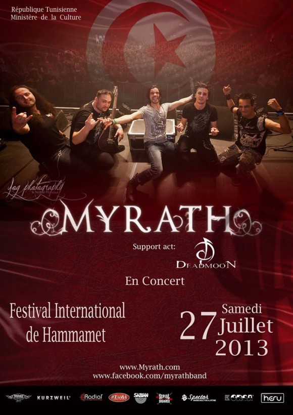 Myrath au Festival International de Hammamet 2013