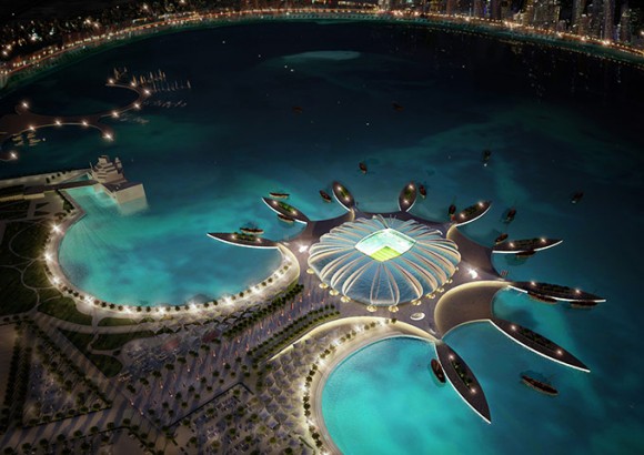 Un projet de stade au Qatar.