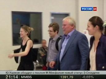 Whistleblower Edward Snowden à l'aéroport de Moscou plus tôt ce mois-ci