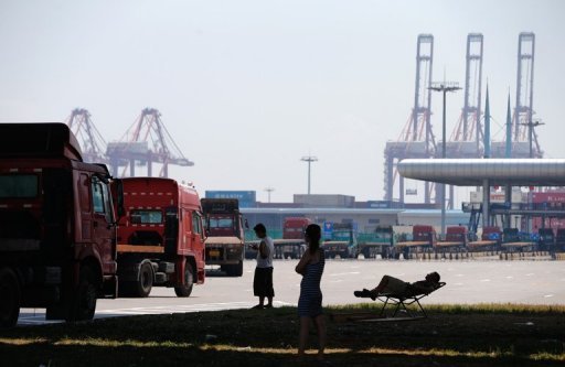 Port de Yangshan, un des quartiers qui seraient inclus dans la zone de libre-échange de Shanghai (FTZ) est photographié le 30 Juillet 2013.