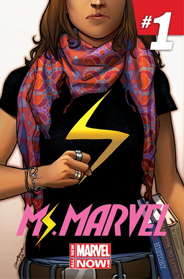 Couverture du premier numéro de la nouvelle de Ms Marvel