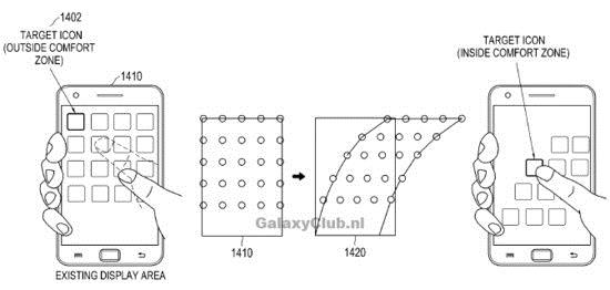 Un brevet pour mieux utiliser son smartphone avec une seule main