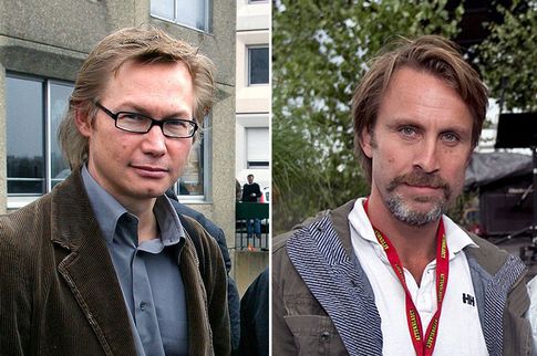 Les deux journalistes suédois Magnus Falkehed et Hammarströmöm