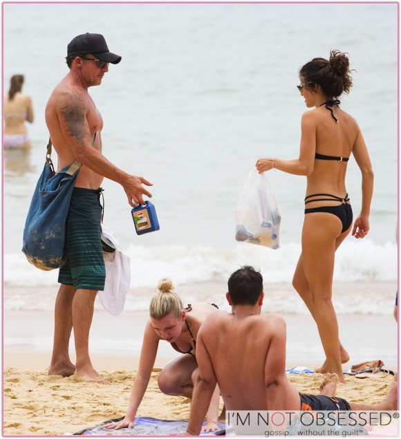 Exclusive... Annalynne McCord & Dominic Purcell Hit The Beach In Sydney