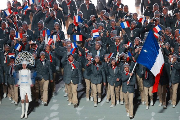 Ceremonie d'Ouverture - Equipe de France