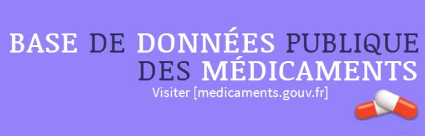 Le site  www.medicaments.gouv.fr