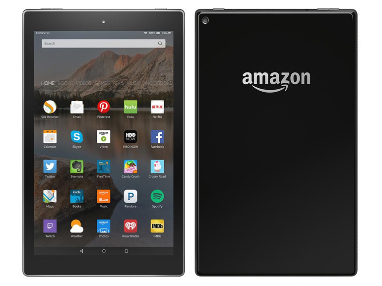 La tablette et les différents objets high-tech de la firme Amazon