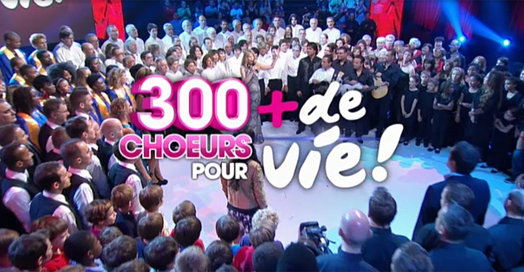 300 chœurs pour + de Vie en direct sur France 3 : Regarder les 20 ans de + de Vie en replay