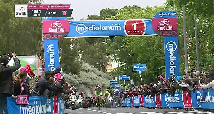 Live vidéo du Tour d'Italie : Replay 4e étape du Giro, vainqueur, classement cyclisme