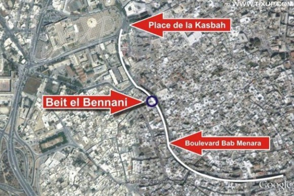 Plan d'accès à Beit el Bennani