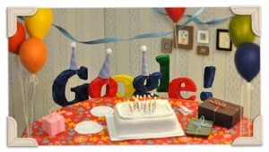 Google 13eme anniversaire