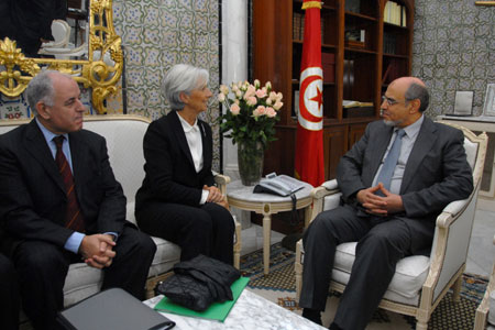 Christine Lagarde - Hamadi Jebali