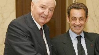 Paul Desmarais Sr. avec l'ancien président français Nicolas Sarkozy