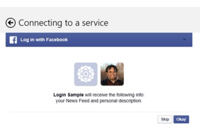 L'identification Facebook arrive dans Windows 8.1