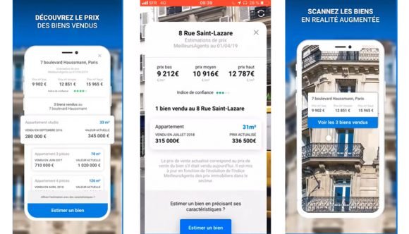 Immobilier : le prix des appartements et maisons en réalité augmentée